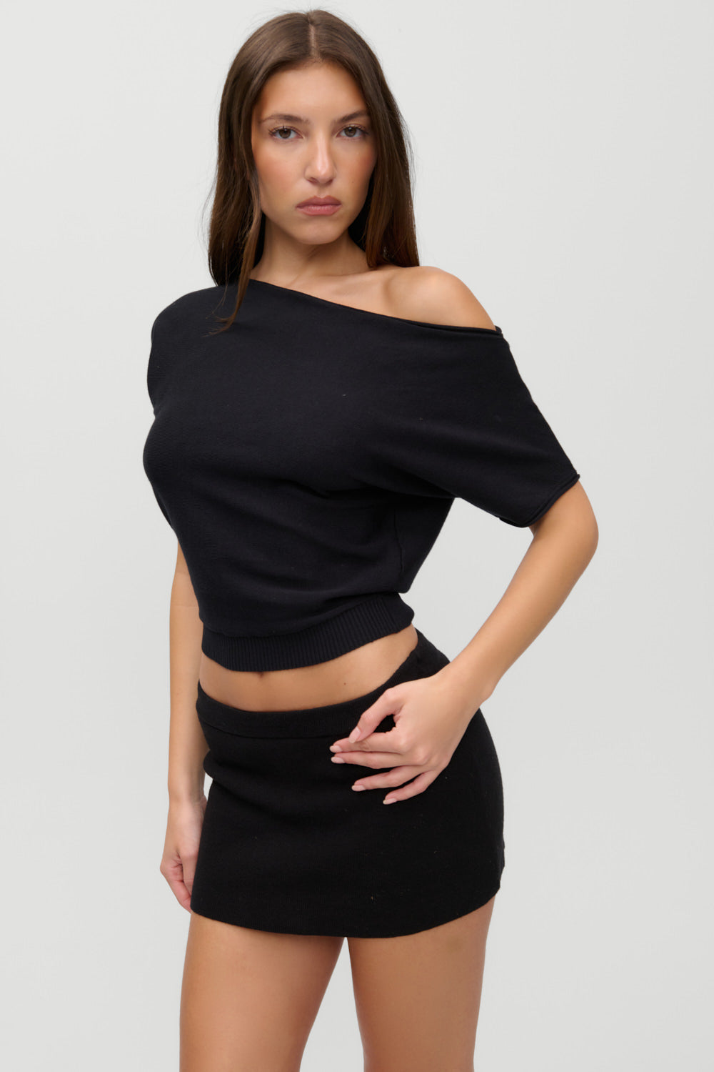 Montecito Boat Neck Knit Shirt - Black - Image 9