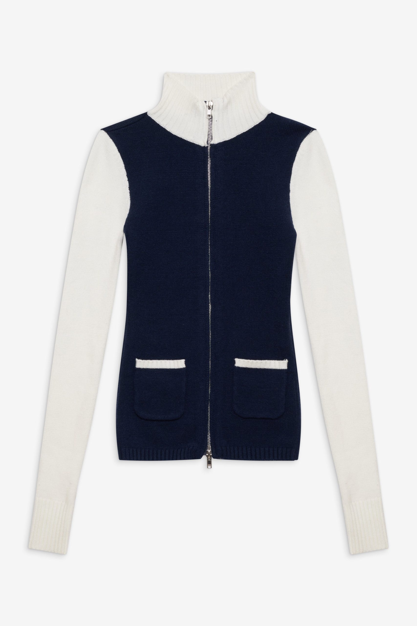 Carter Zip Up Knit Sweater - Starlight - Image 3