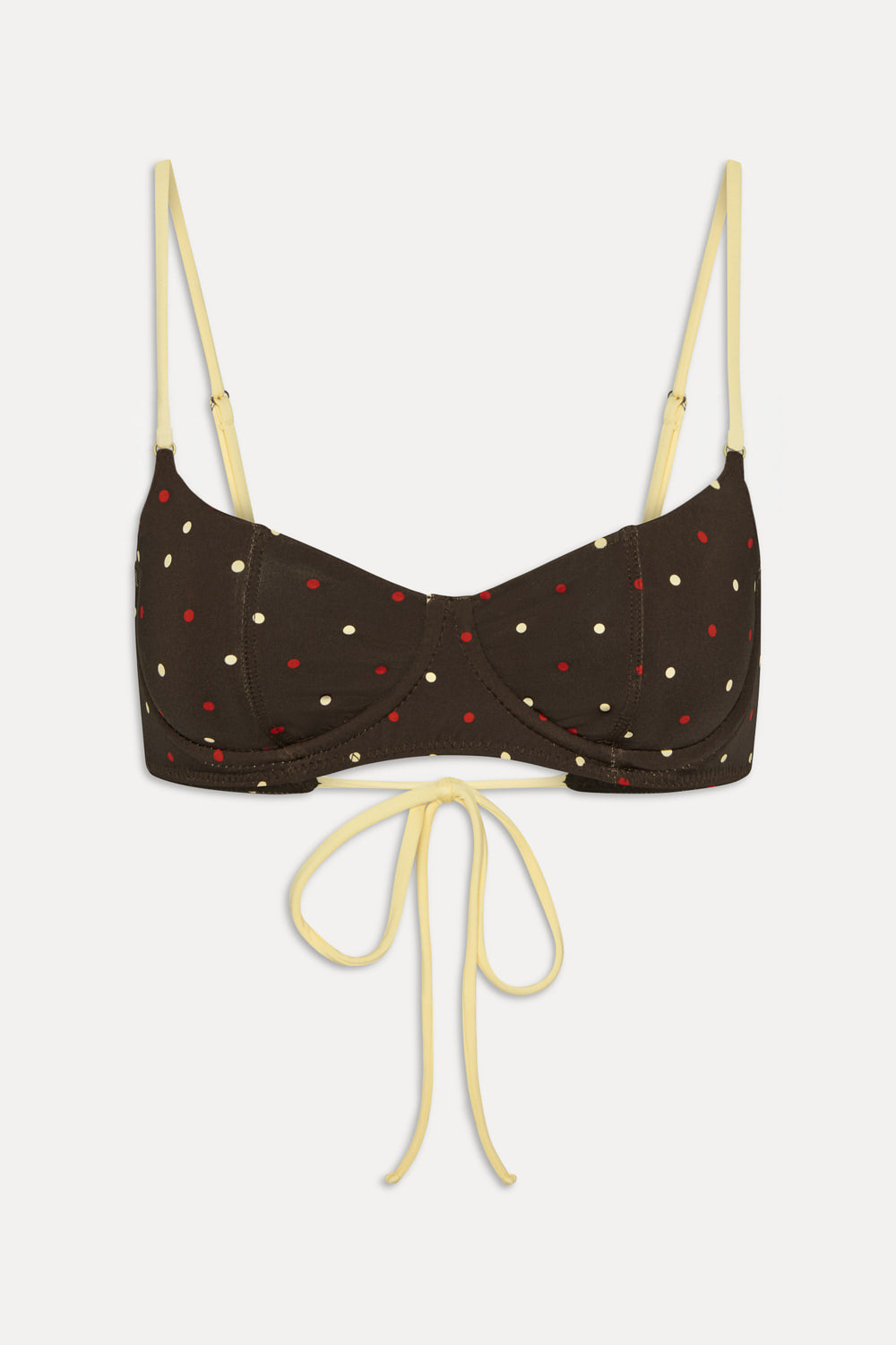 Cola Underwire Shine Bikini Top - Honey Bug - Image 3