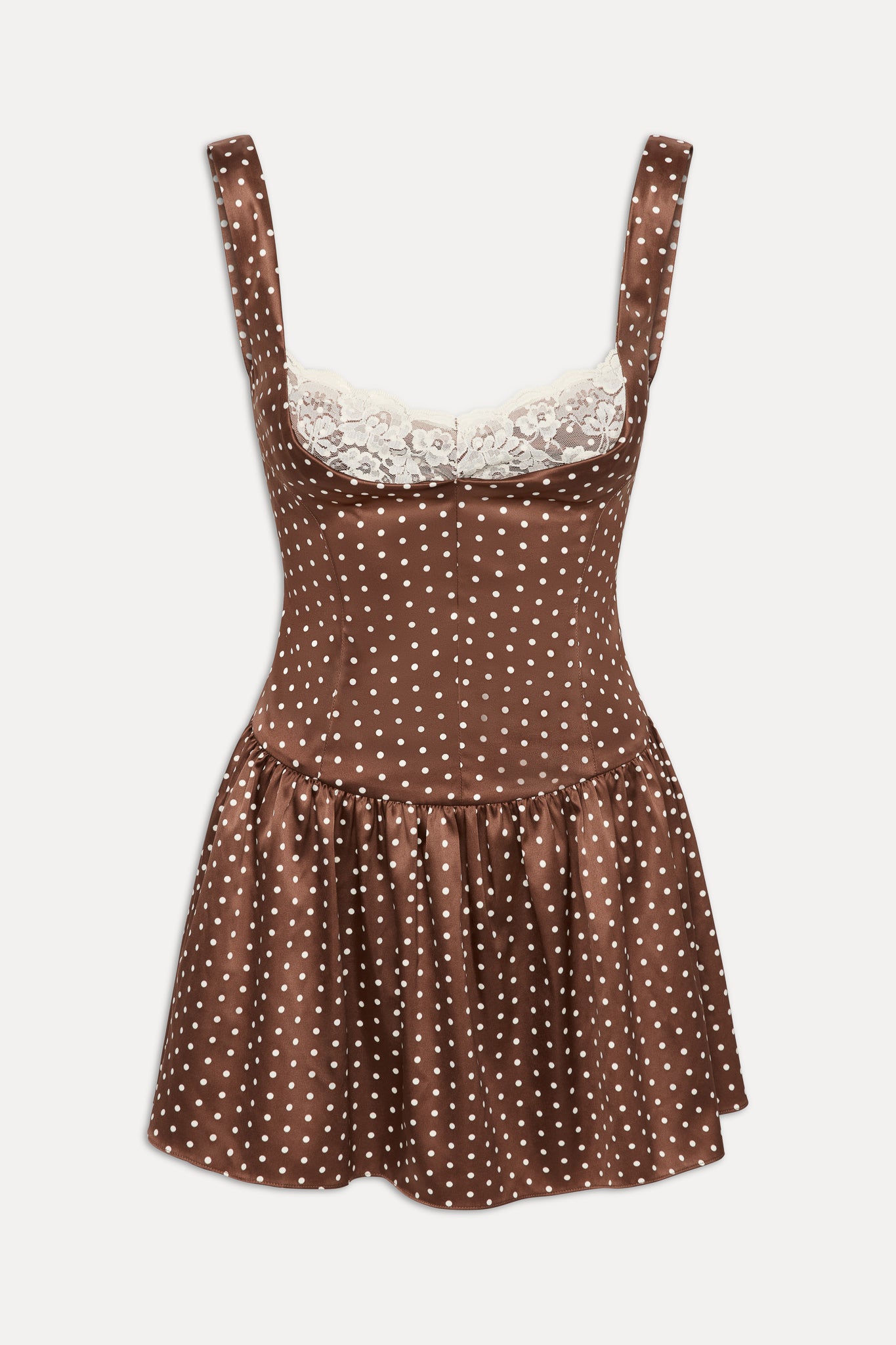 Enchantment Mini Dress - Chocolate Dot - Image 3