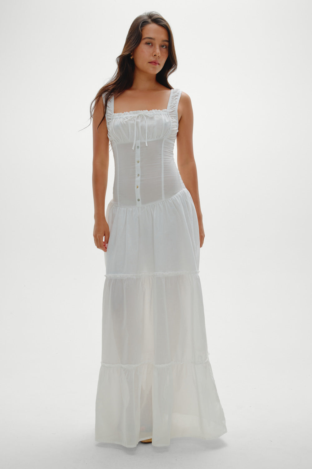 Christabelle Ruffle Maxi Dress - Sunrose - Image 2