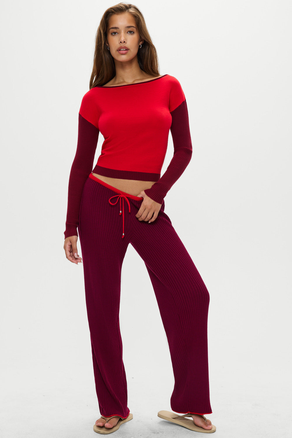 Lochlin Knit Pants - Pomegranate - Image 6