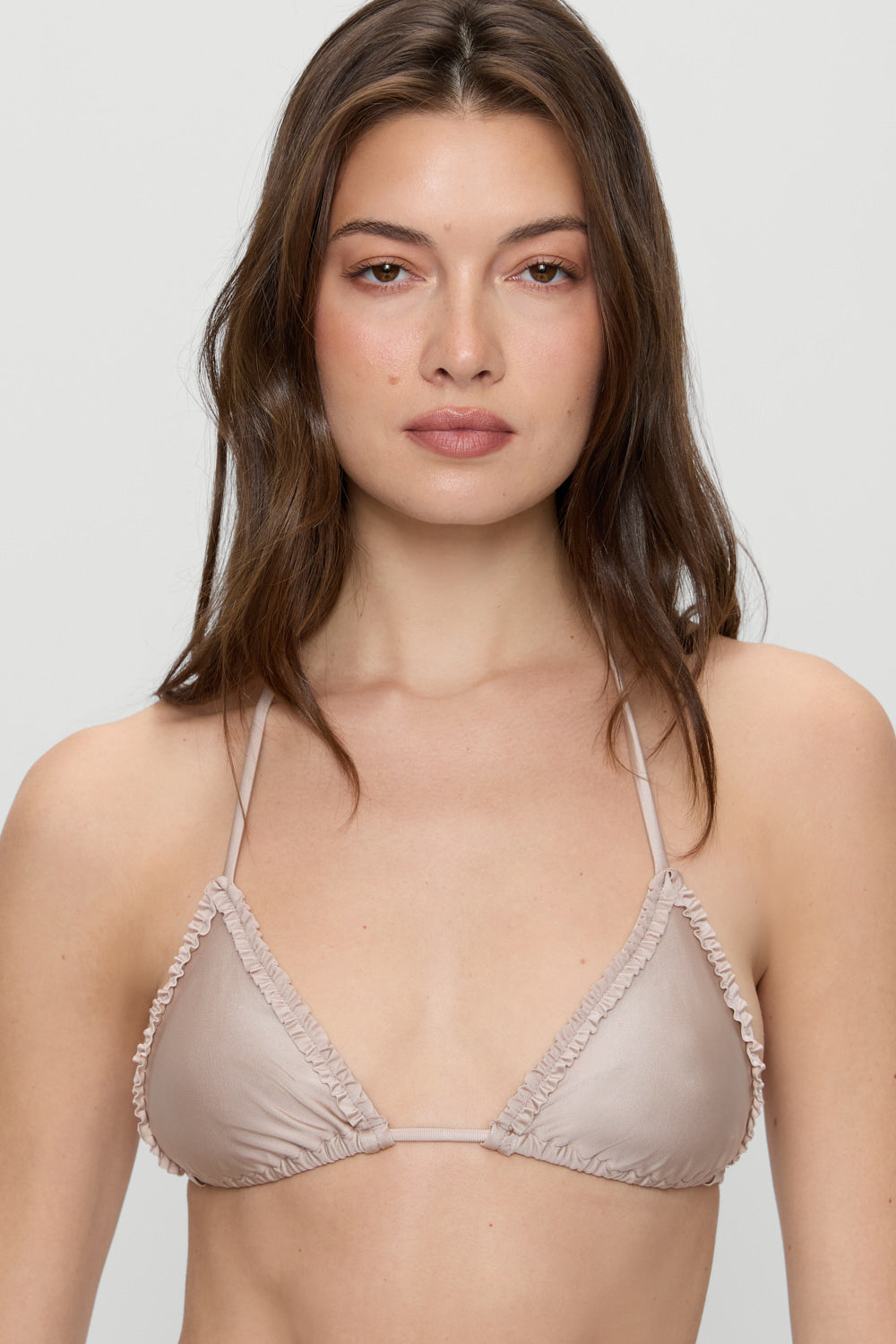 Nick Triangle Shine Bikini Top - Birthday Suit - Image 2