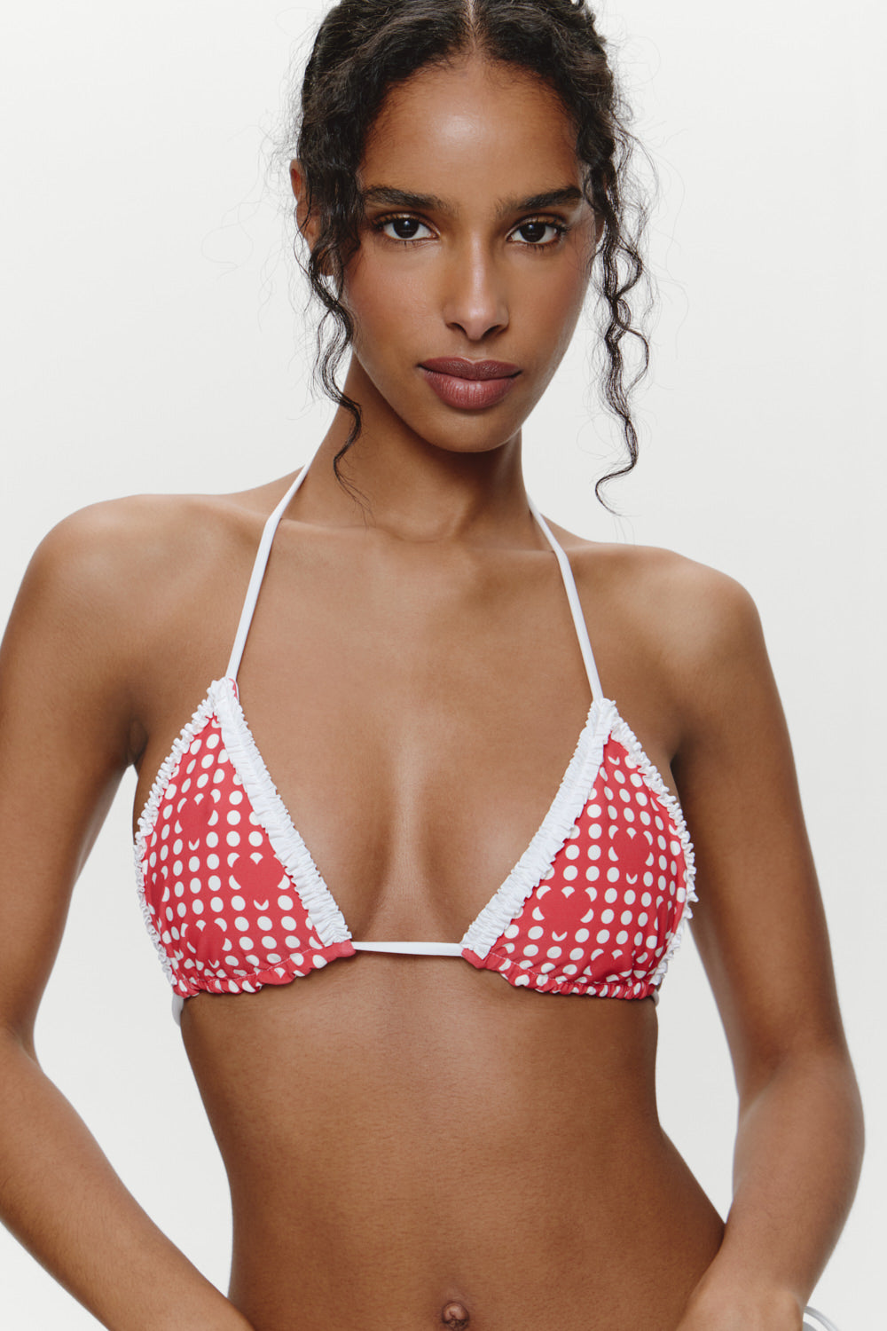 Nick Triangle Halter Bikini Top - Cupid - Image 2