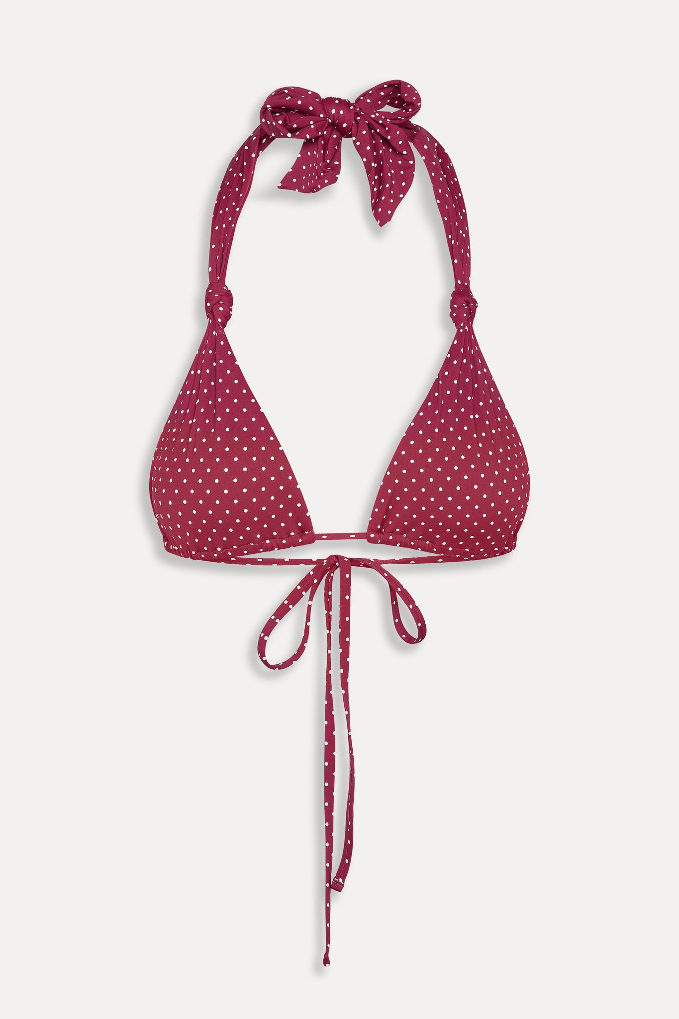 Kealy Polka Dot Bikini Top - Tuscany - Image 3