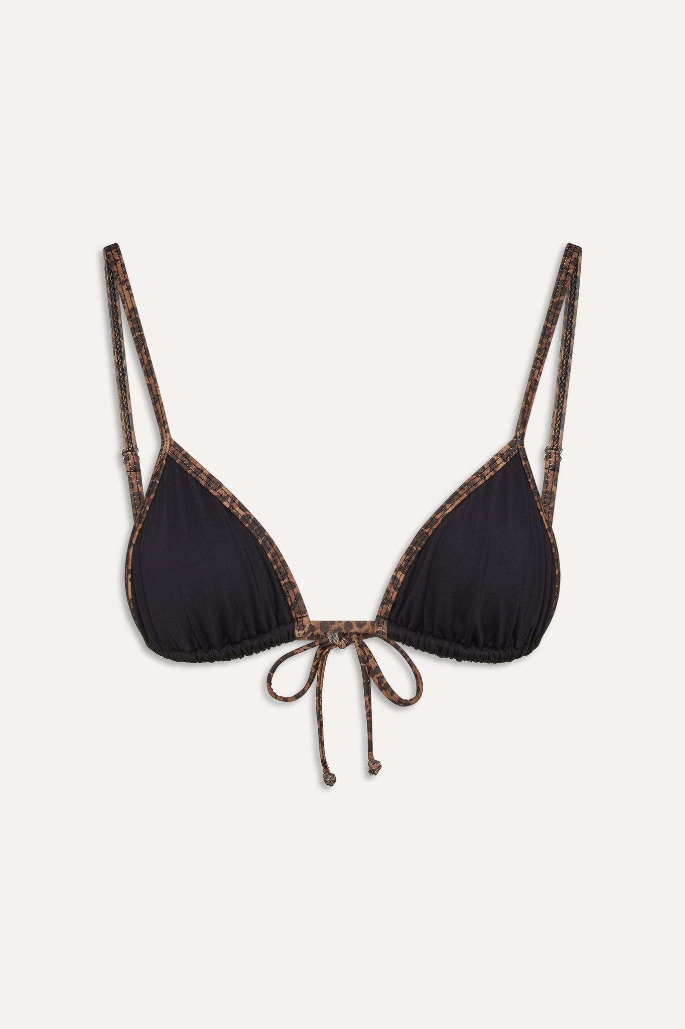 x BELLA HADID Lumia Triangle Bikini Top - Lucky Leopard - Image 3