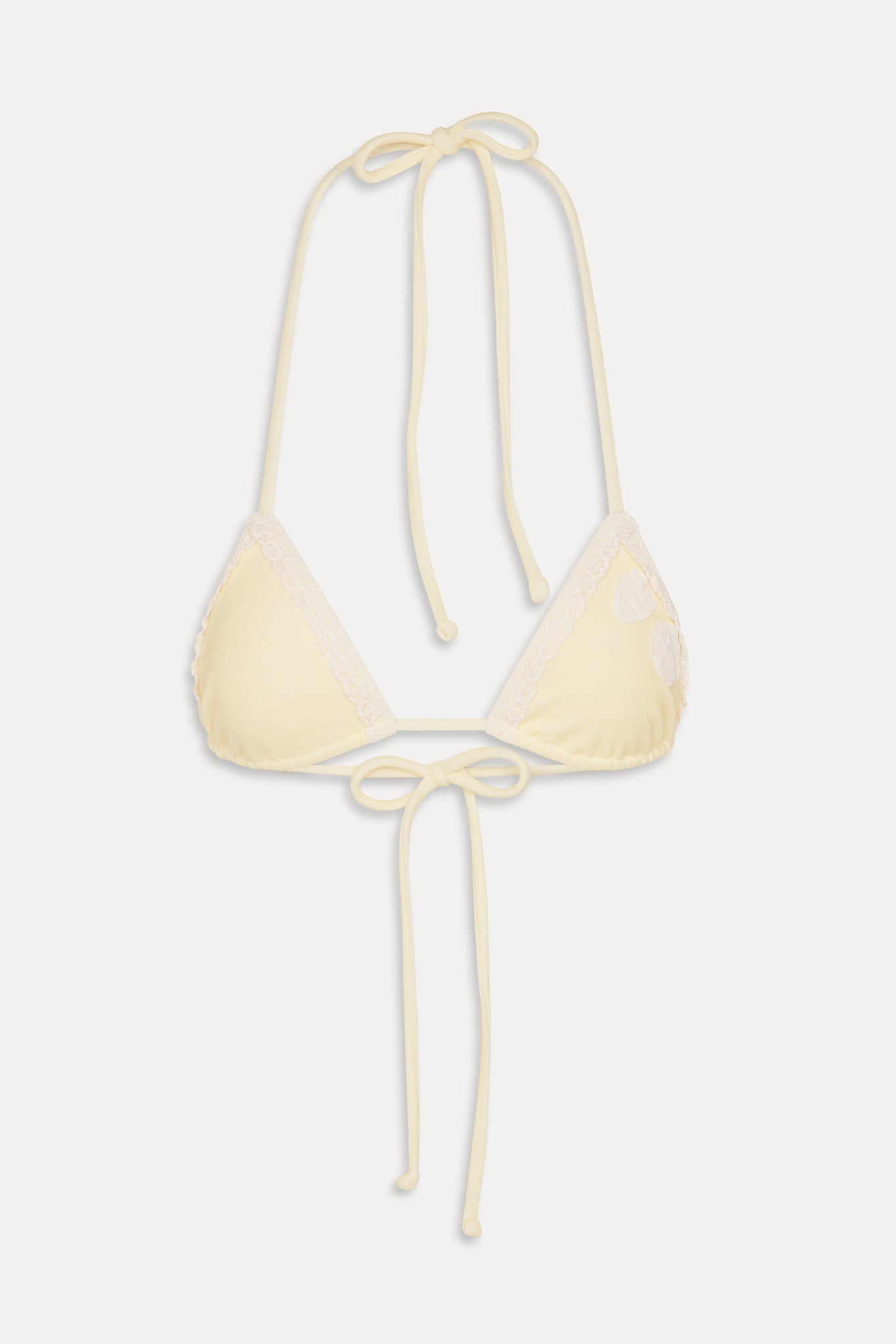 Nick Terry Triangle Bikini Top - Lemon - Image 3