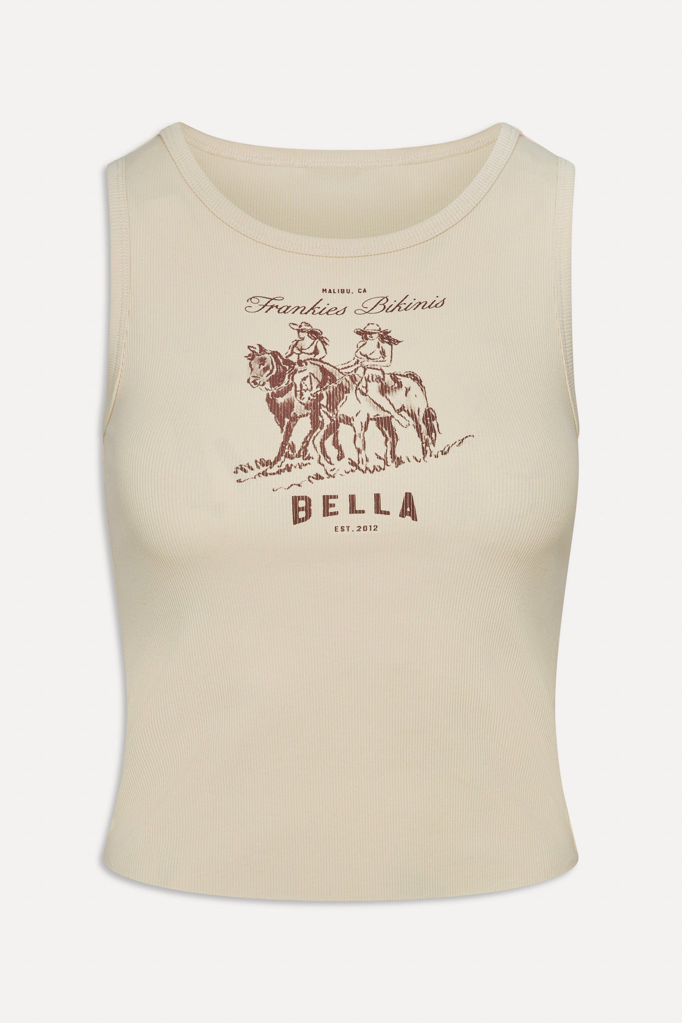 x BELLA HADID Reno Tank Top - Sand - Image 3