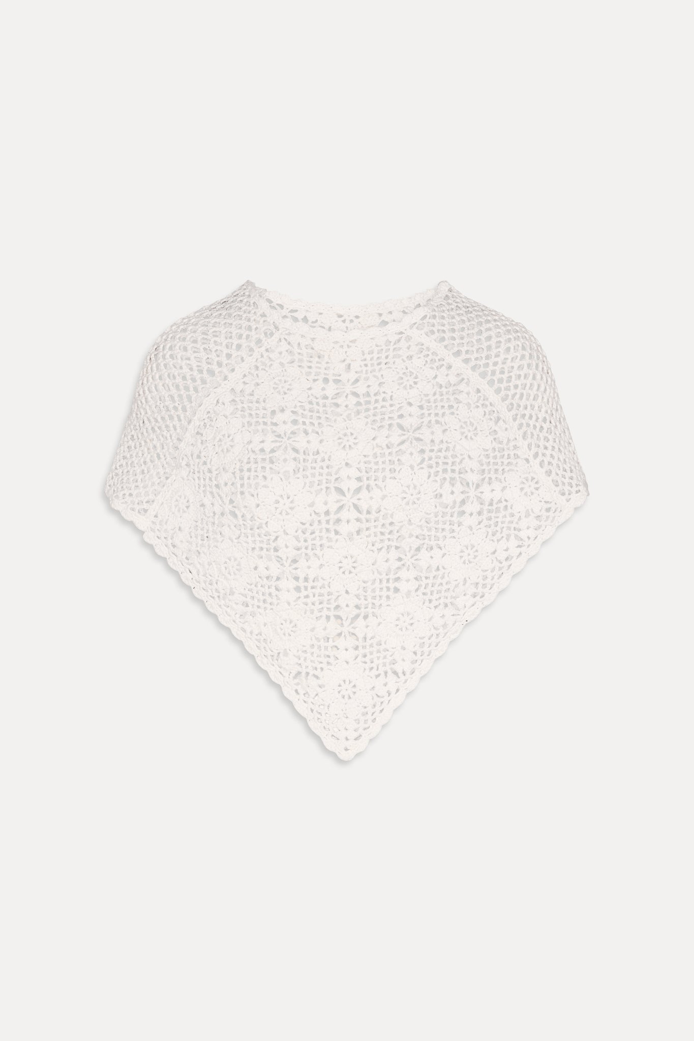 Sophie Crochet Poncho - Soft Sand - Image 3